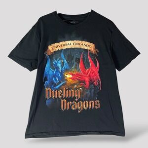 Universal Orlando Dueling Dragons Halloween Horror Nights 32 T Shirt Large